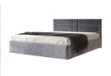 Фото 1 - Кровать Арбор Древ Виктория 180х200, сосна, подъемное, металлический каркас, серый (Лагуна 43)