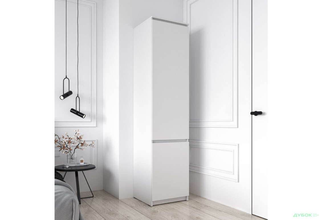 Шафа-пенал закритий Moreli T218 (штанга) 50 см, білий - Зображення 3 Зображення 3 - Шафа-пенал закритий Moreli T218 (штанга) 50 см, білий