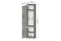 Зображення 4 - Шафа-пенал закритий Moreli T218 (штанга) 50 см, білий