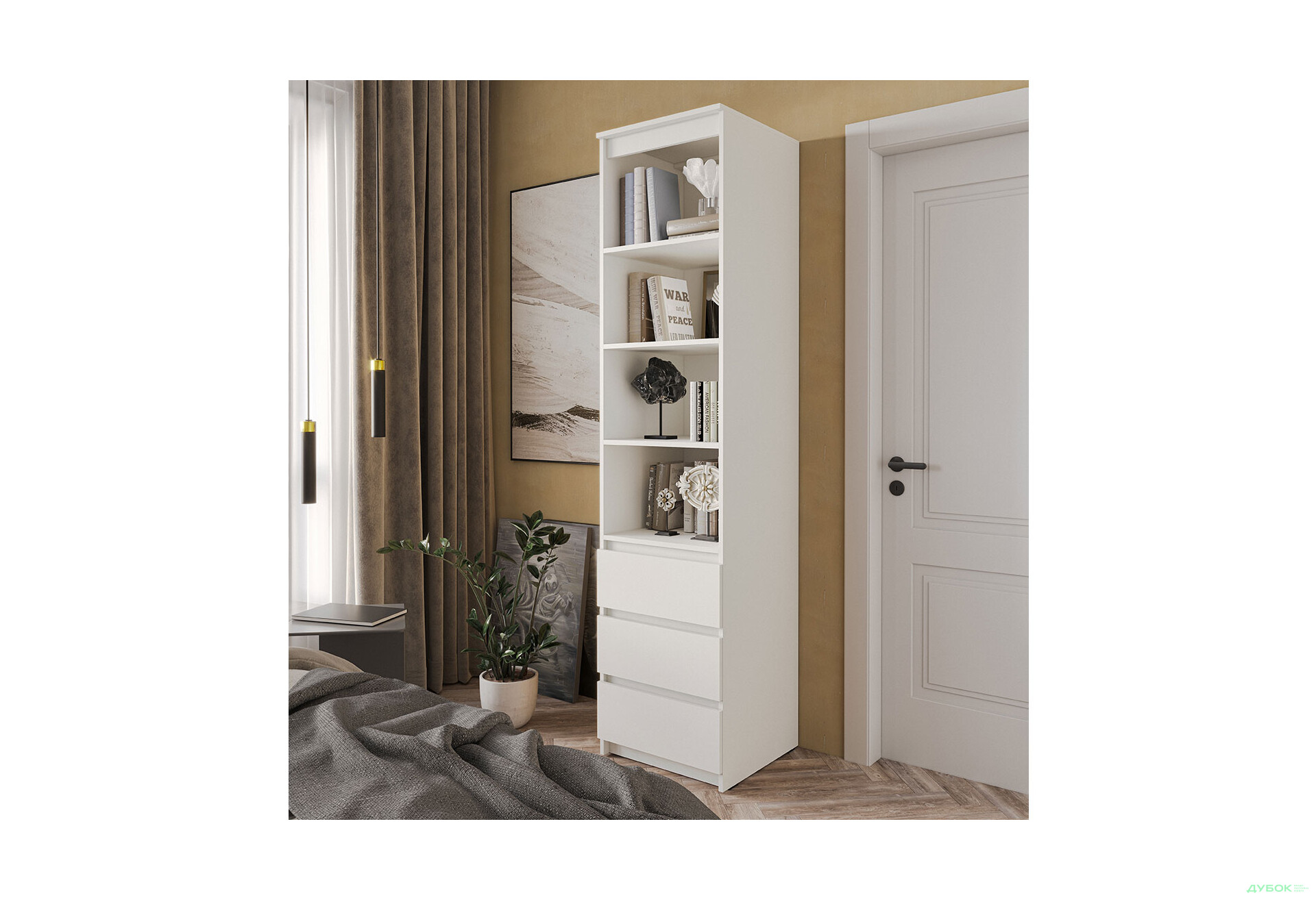 Изображение 2 - Шкаф-стеллаж комбинированный Moreli T219 с ящиками 50 см, белый