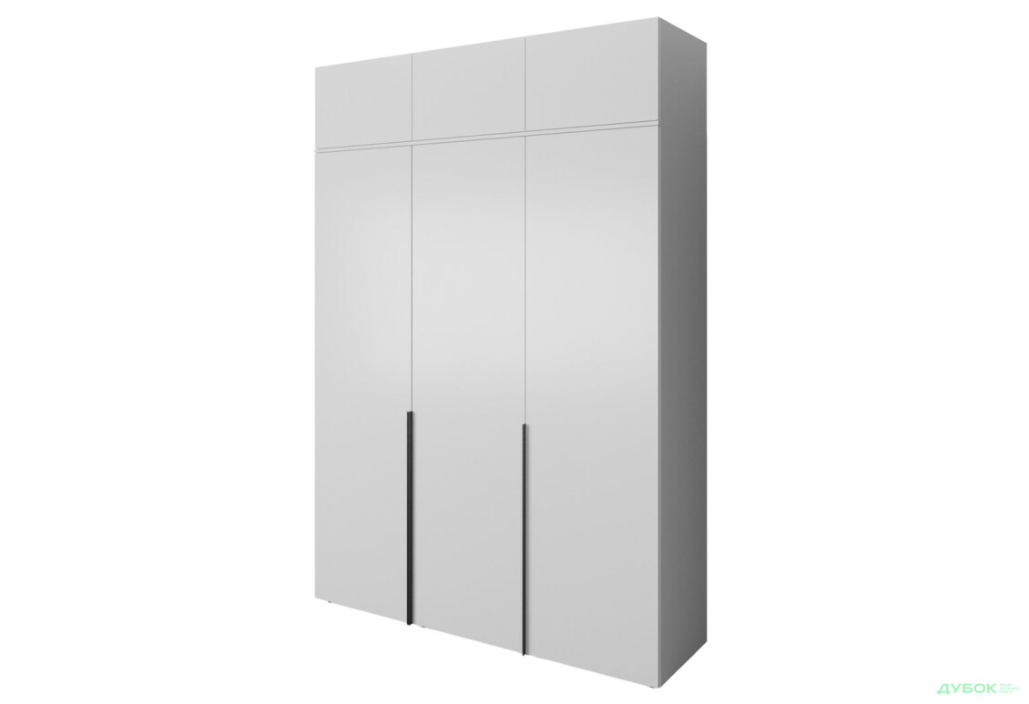 Шафа Moreli Ліберті (ST0027) 3-дверна з антресолею 180 см, біла