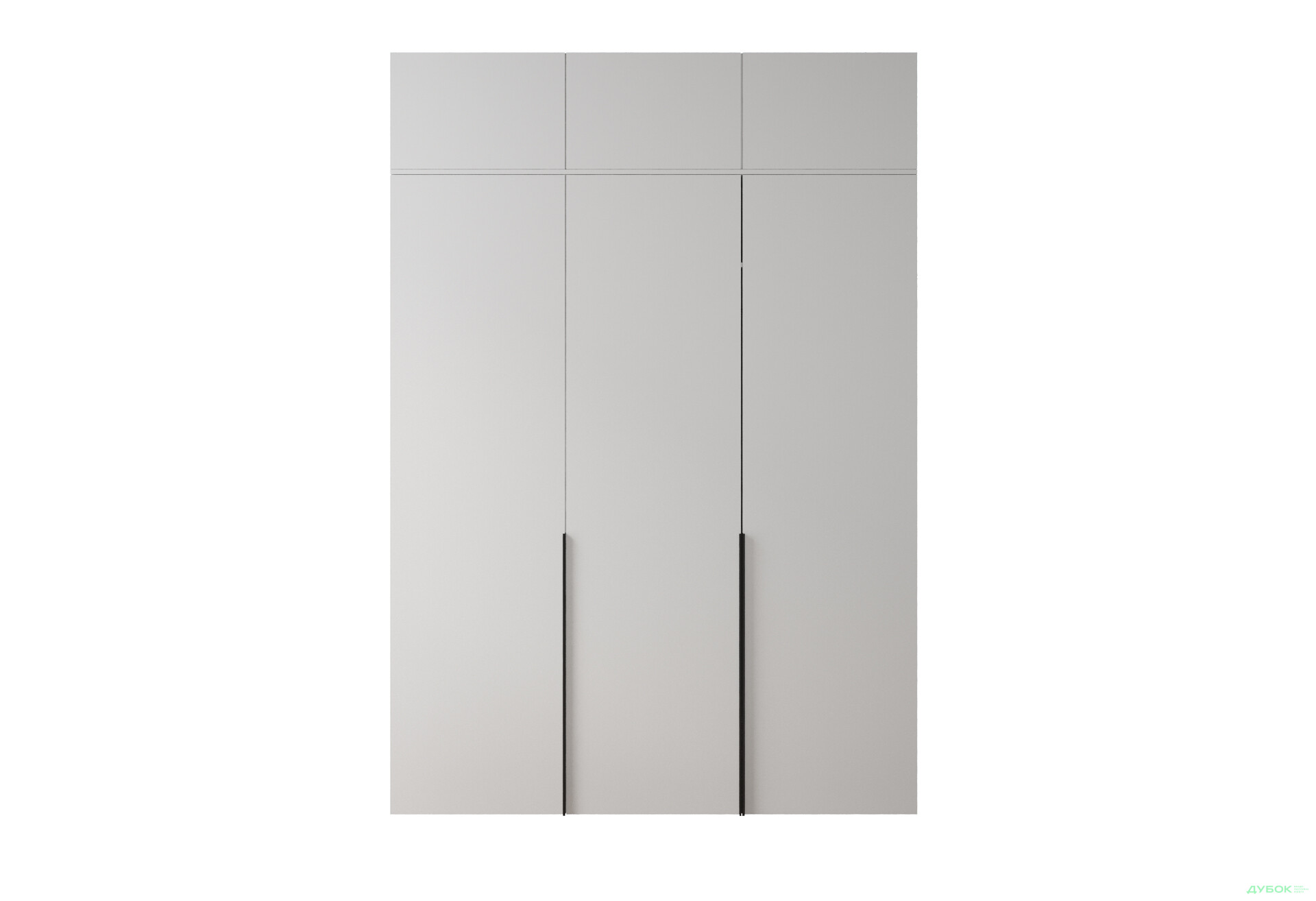 Фото 3 - Шафа Moreli Ліберті (ST0027) 3-дверна з антресолею 180 см, біла