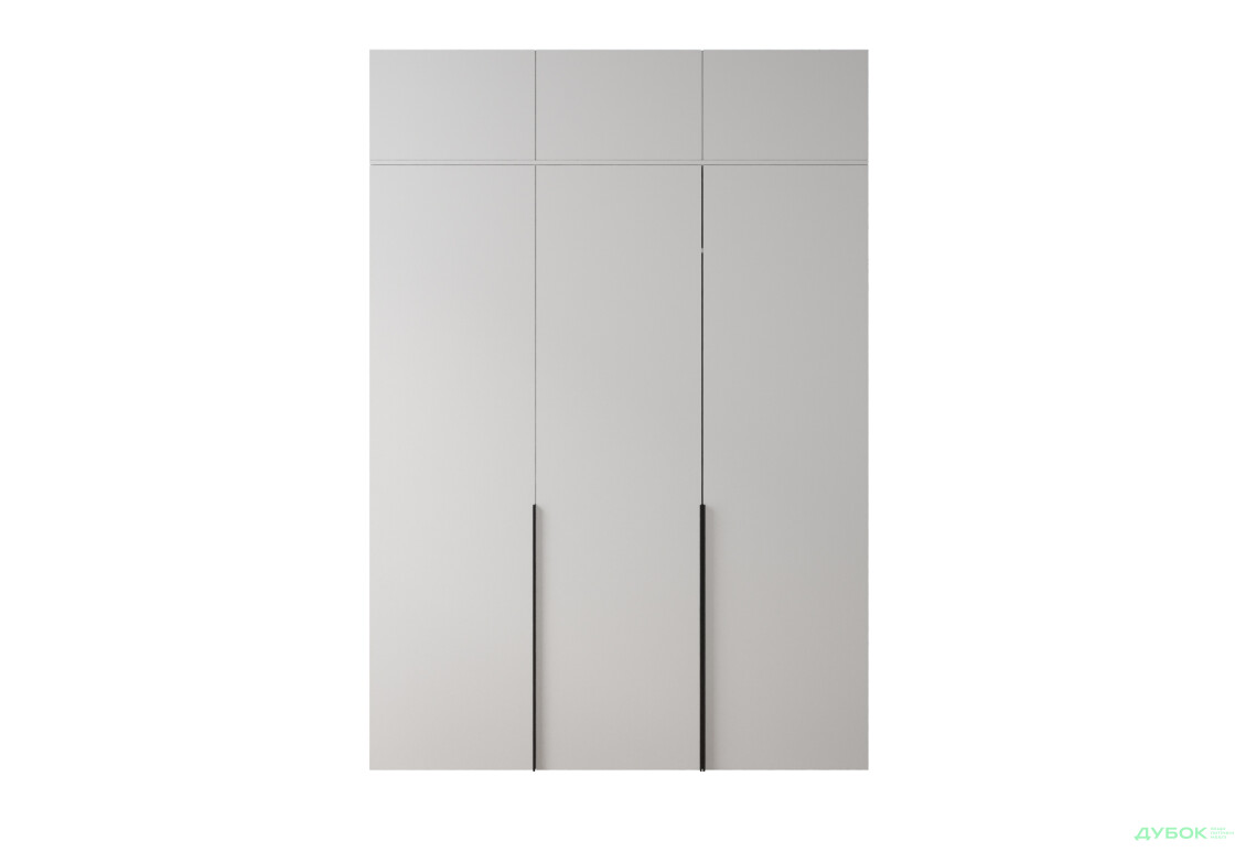 Фото 3 - Шафа Moreli Ліберті (ST0027) 3-дверна з антресолею 180 см, біла
