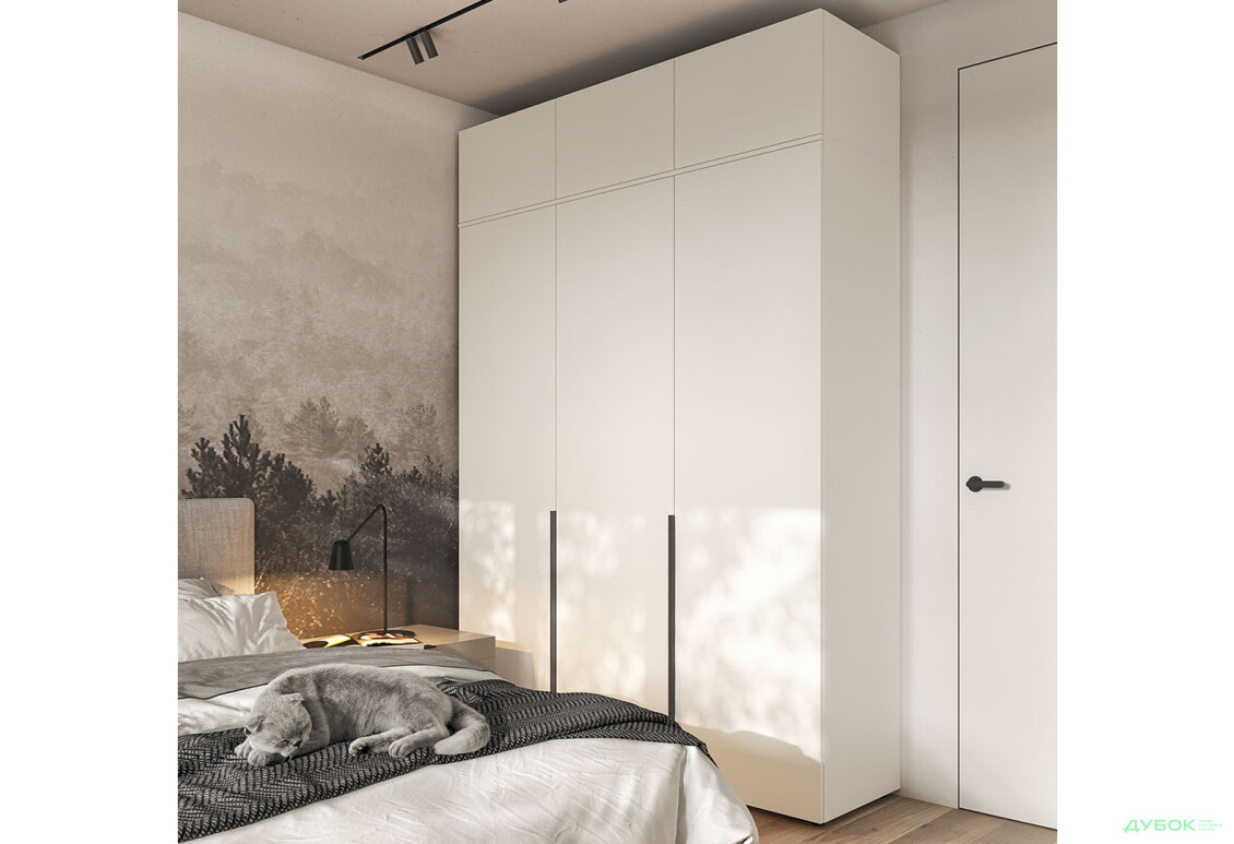 Шафа Moreli Ліберті (ST0027) 3-дверна з антресолею 180 см, біла - Зображення 7 Зображення 7 - Шафа Moreli Ліберті (ST0027) 3-дверна з антресолею 180 см, біла