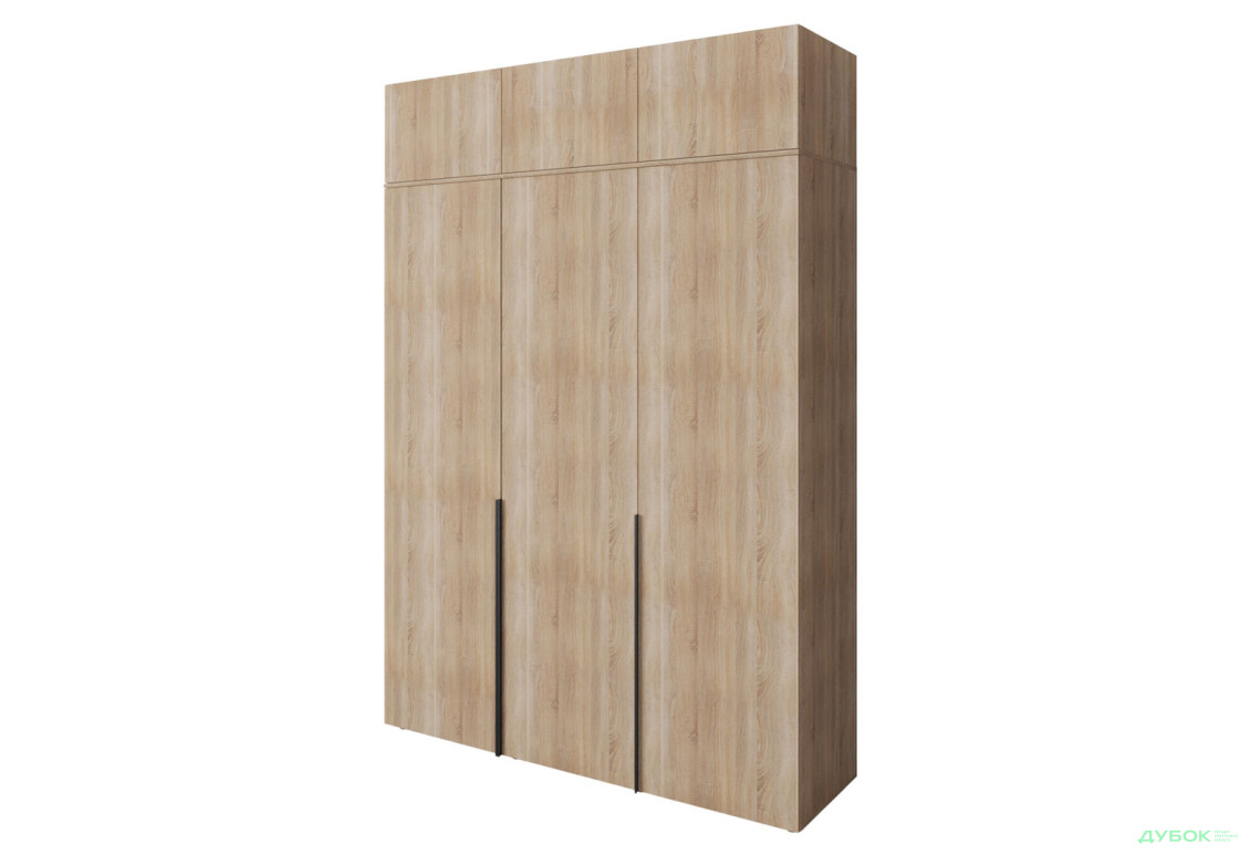 Шкаф Moreli Либерти (ST0027) 3-дверный с антресолью 180 см, дуб сонома