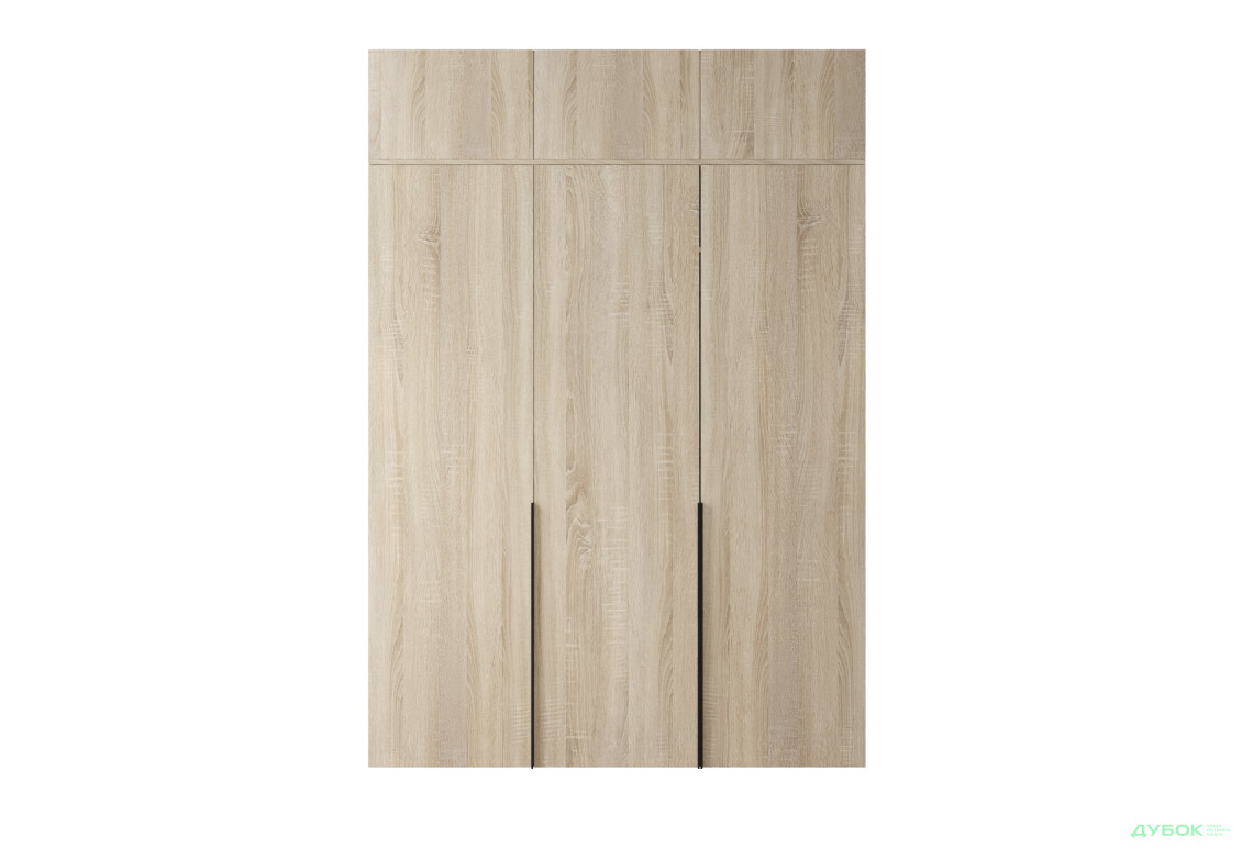 Шафа Moreli Ліберті (ST0027) 3-дверна з антресолею 180 см, дуб сонома - Зображення 3 Зображення 3 - Шафа Moreli Ліберті (ST0027) 3-дверна з антресолею 180 см, дуб сонома