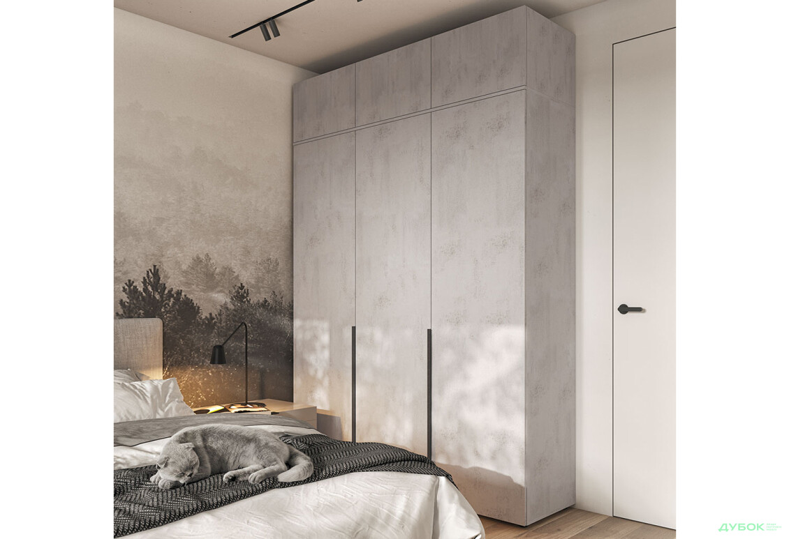 Изображение 4 - Шкаф Moreli Либерти (ST0027) 3-дверный с антресолью 180 см, бетон