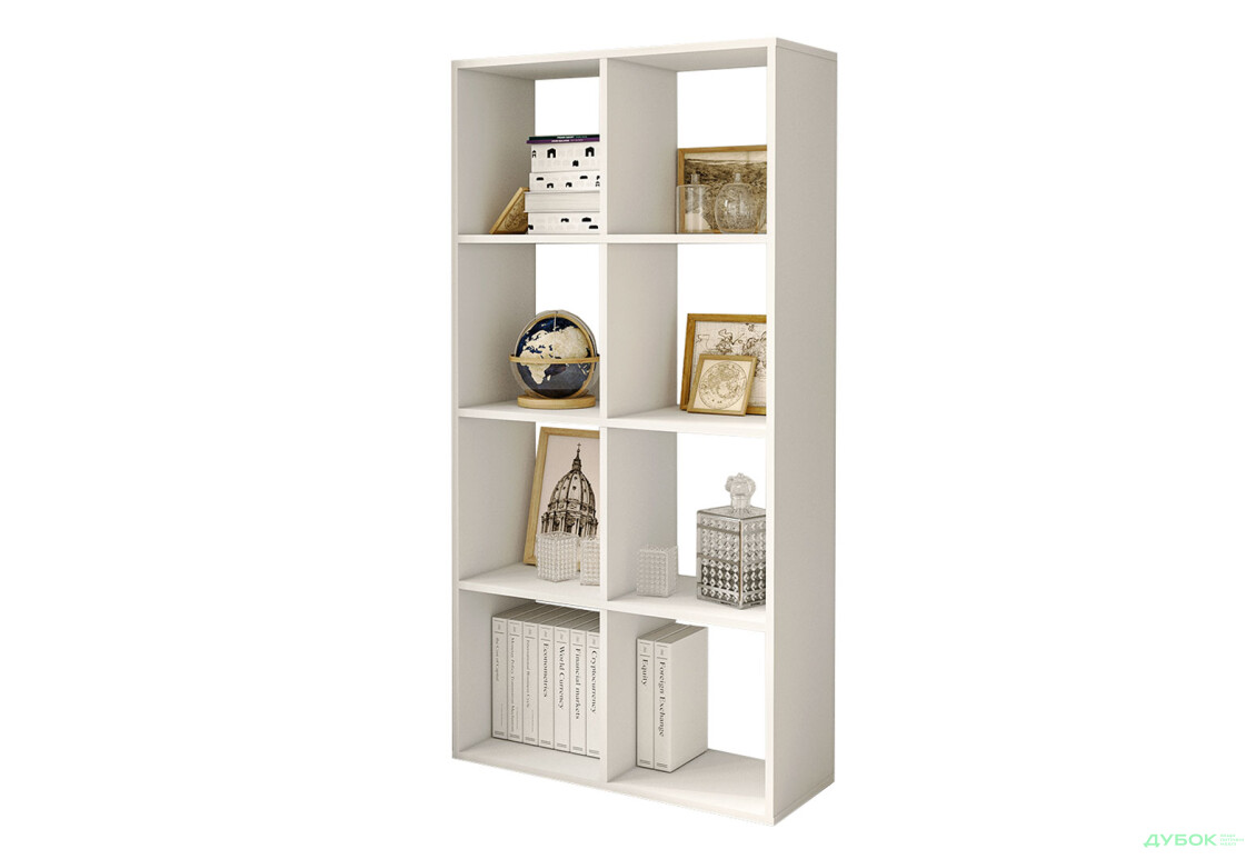 Стелаж на 8 комірок Moreli GT10 72 см, білий - Зображення 1 Зображення 1 - Стелаж на 8 комірок Moreli GT10 72 см, білий