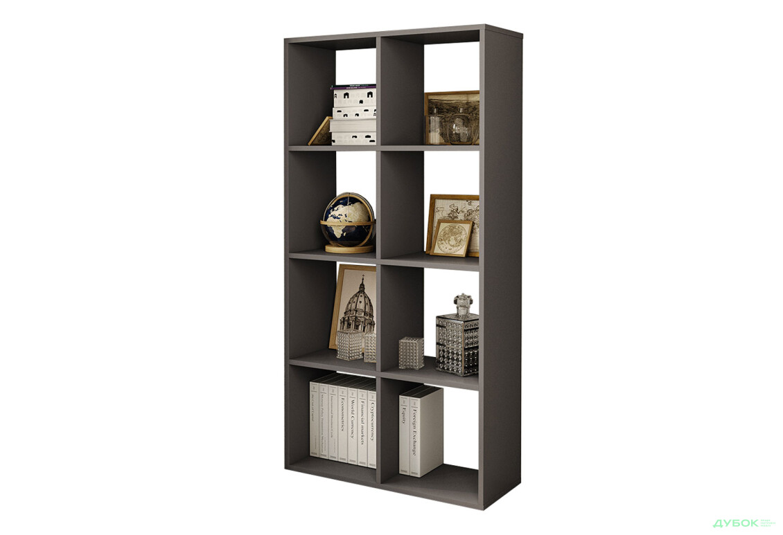 Стелаж на 8 комірок Moreli GT10 72 см, антрацит - Зображення 1 Зображення 1 - Стелаж на 8 комірок Moreli GT10 72 см, антрацит