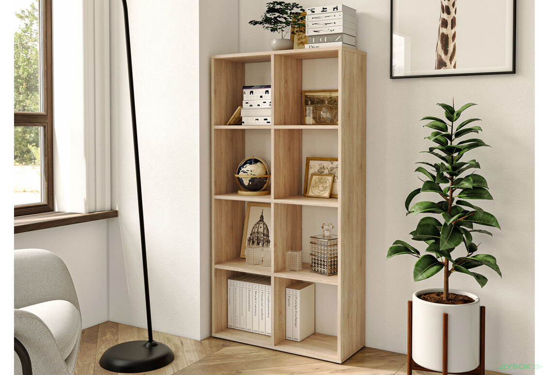 Изображение 2 - Стеллаж на 8 ячеек Moreli GT10 72 см, дуб сонома