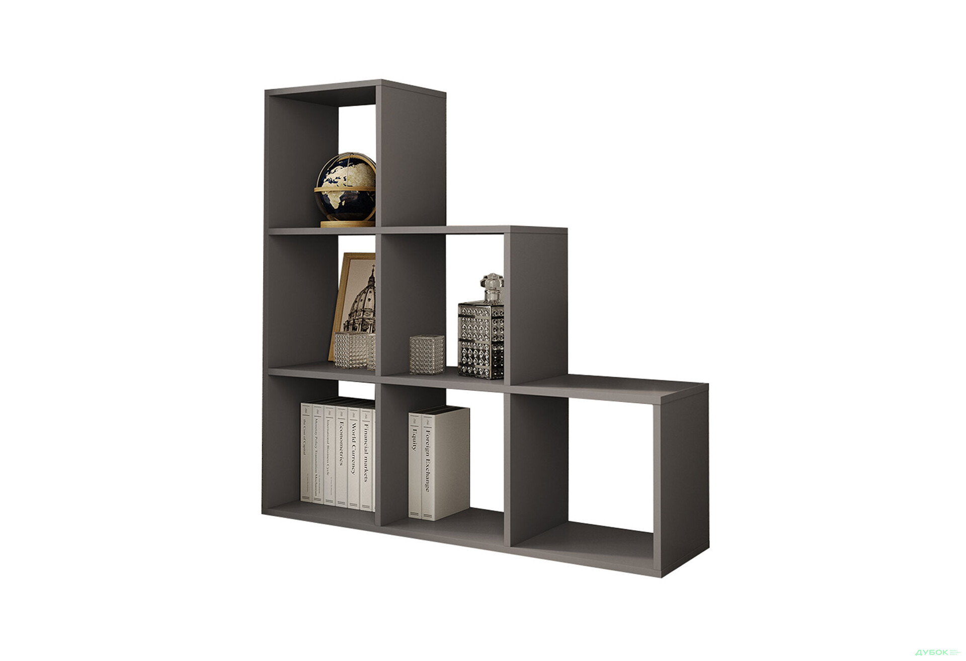 Изображение 1 - Стеллаж лесенка на 6 ячеек Moreli GT39 107 см, антрацит