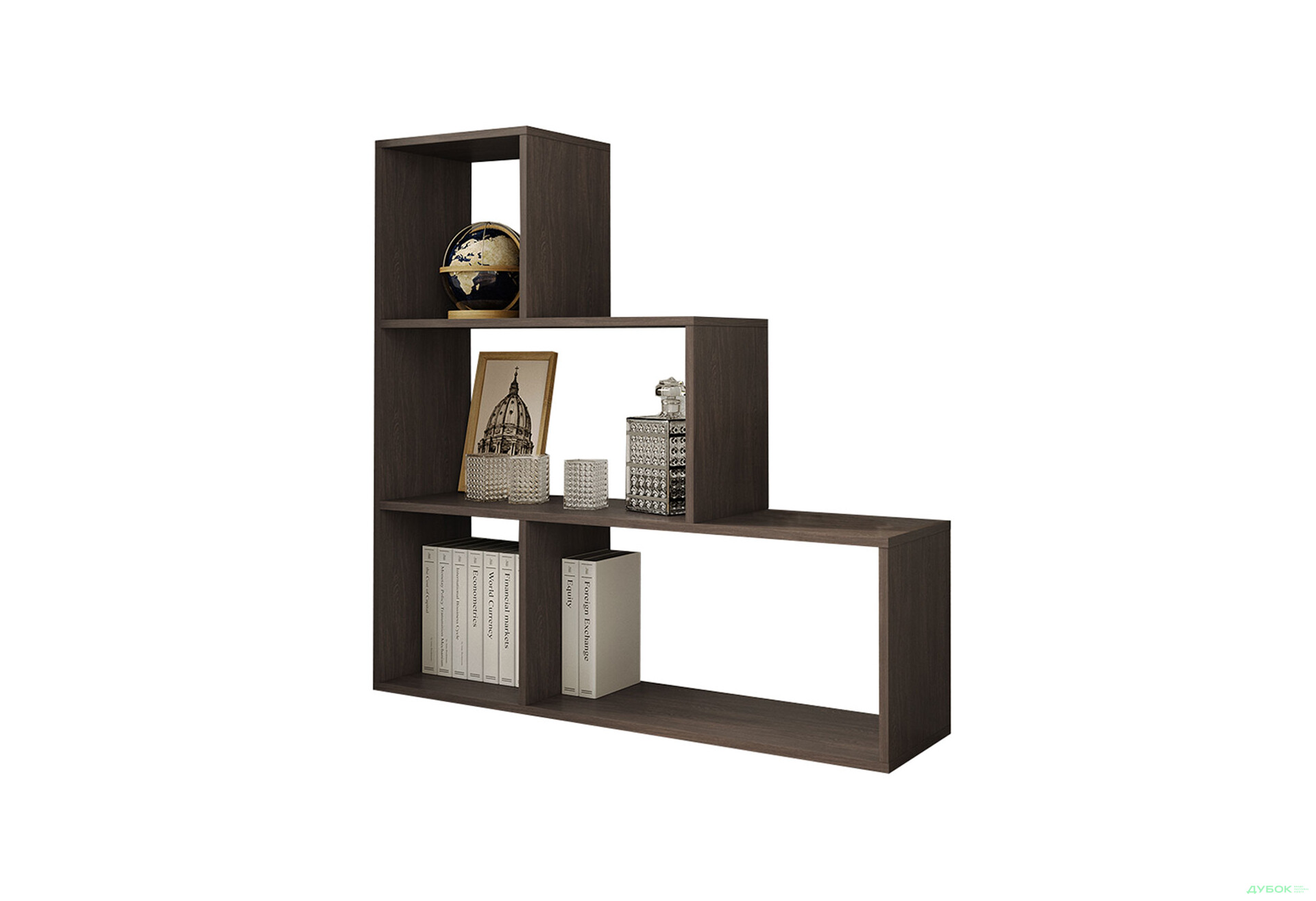 Стелаж драбинка на 4 комірки Moreli GT75 (прямокутний) 107 см, венге магія - Зображення 1 Зображення 1 - Стелаж драбинка на 4 комірки Moreli GT75 (прямокутний) 107 см, венге магія