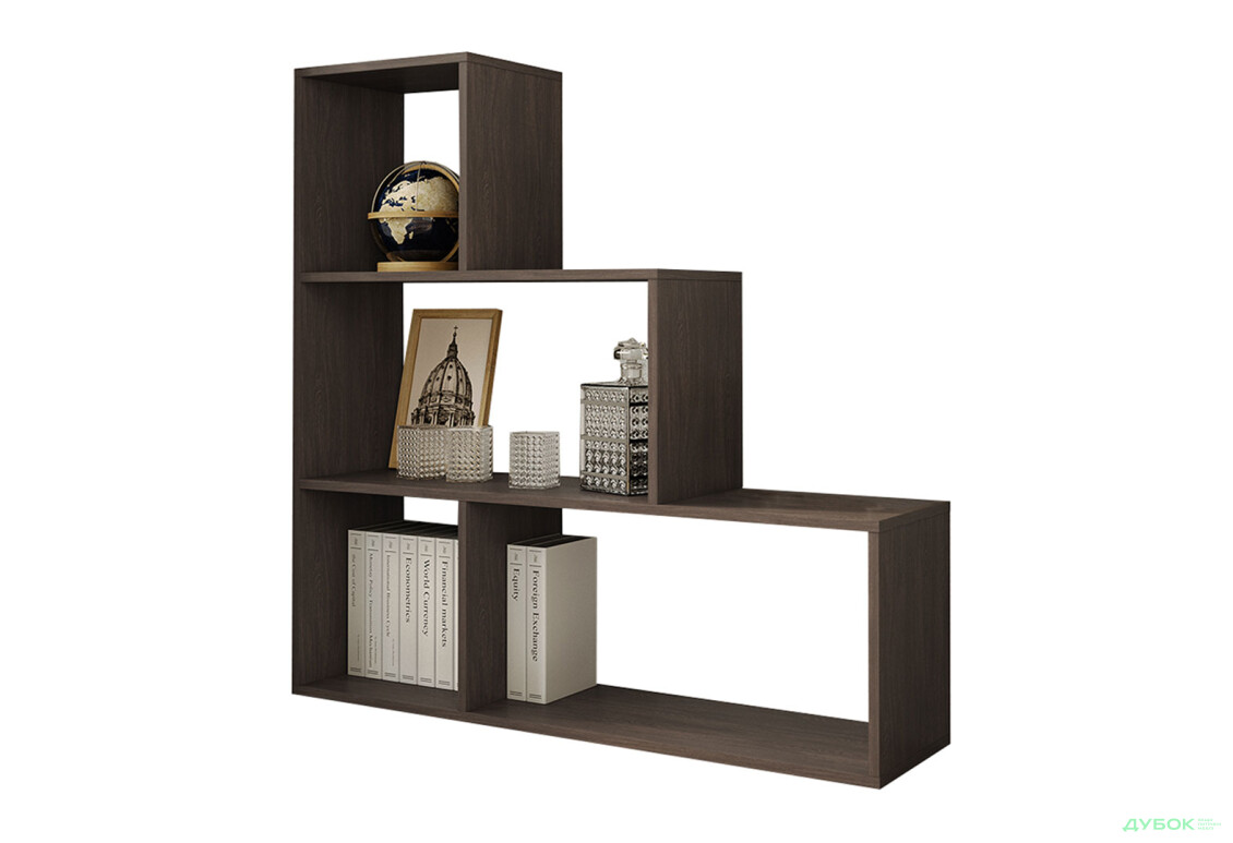 Стелаж драбинка на 4 комірки Moreli GT75 (прямокутний) 107 см, венге магія - Зображення 1 Зображення 1 - Стелаж драбинка на 4 комірки Moreli GT75 (прямокутний) 107 см, венге магія