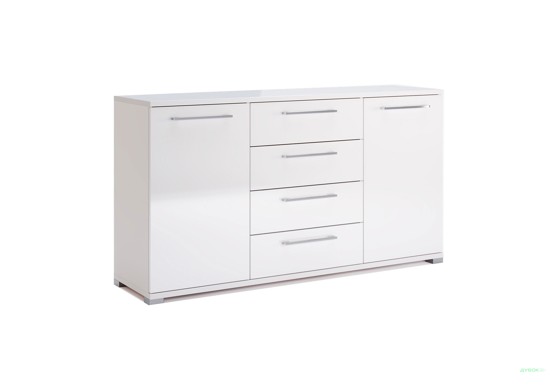 Комод MiroMark Фемілі 2-дверний з 4 шухлядами 150 см Білий - Зображення 3 Зображення 3 - Комод MiroMark Фемілі 2-дверний з 4 шухлядами 150 см Білий