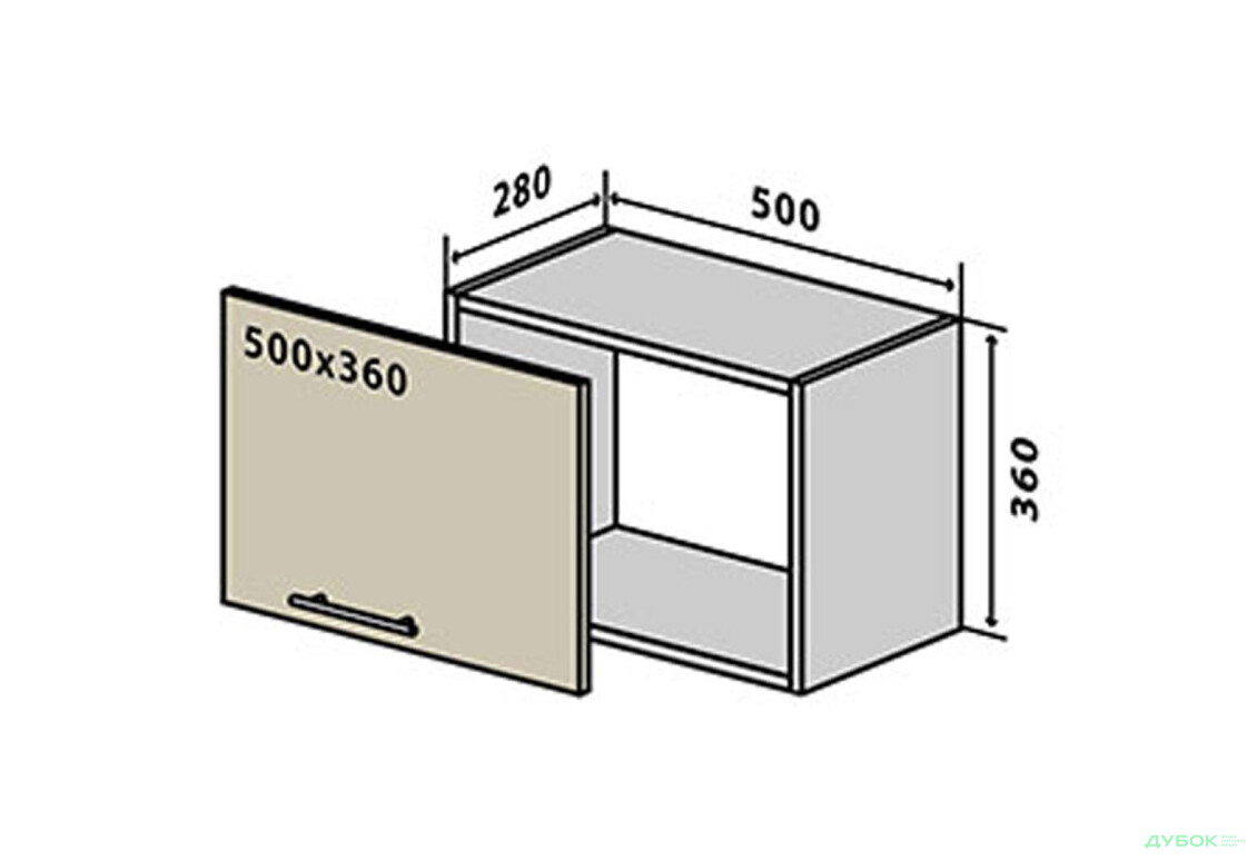 В27 Тумба 1Д 50 Інтерно / Interno VIP-master - Зображення 1 Зображення 1 - В27 Тумба 1Д 50 Інтерно / Interno VIP-master