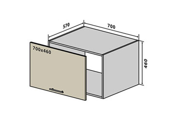 В71 Тумба 70 Интерно Глянец/ Interno Gloss Вип-Мастер