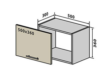 В27 Тумба 1Д 50 Інтерно Люкс / Interno Luxe VIP-master