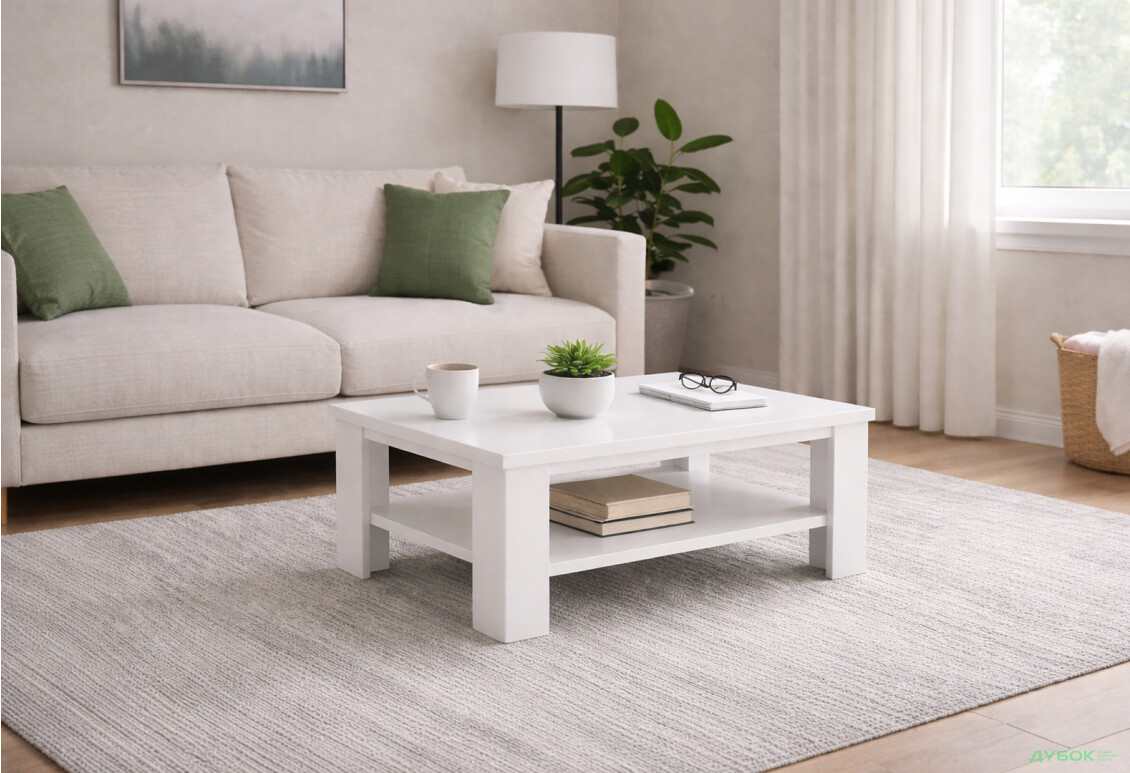 Изображение 2 - Cтол журнальный МироМарк Фемили 100x70 см Белый