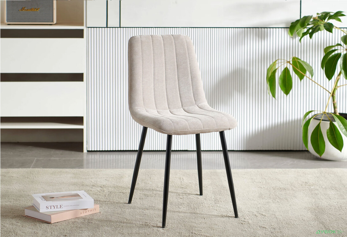 Стілець Kredens furniture Джет / Jet 44x54x88 см бежевий - Зображення 2 Зображення 2 - Стілець Kredens furniture Джет / Jet 44x54x88 см бежевий