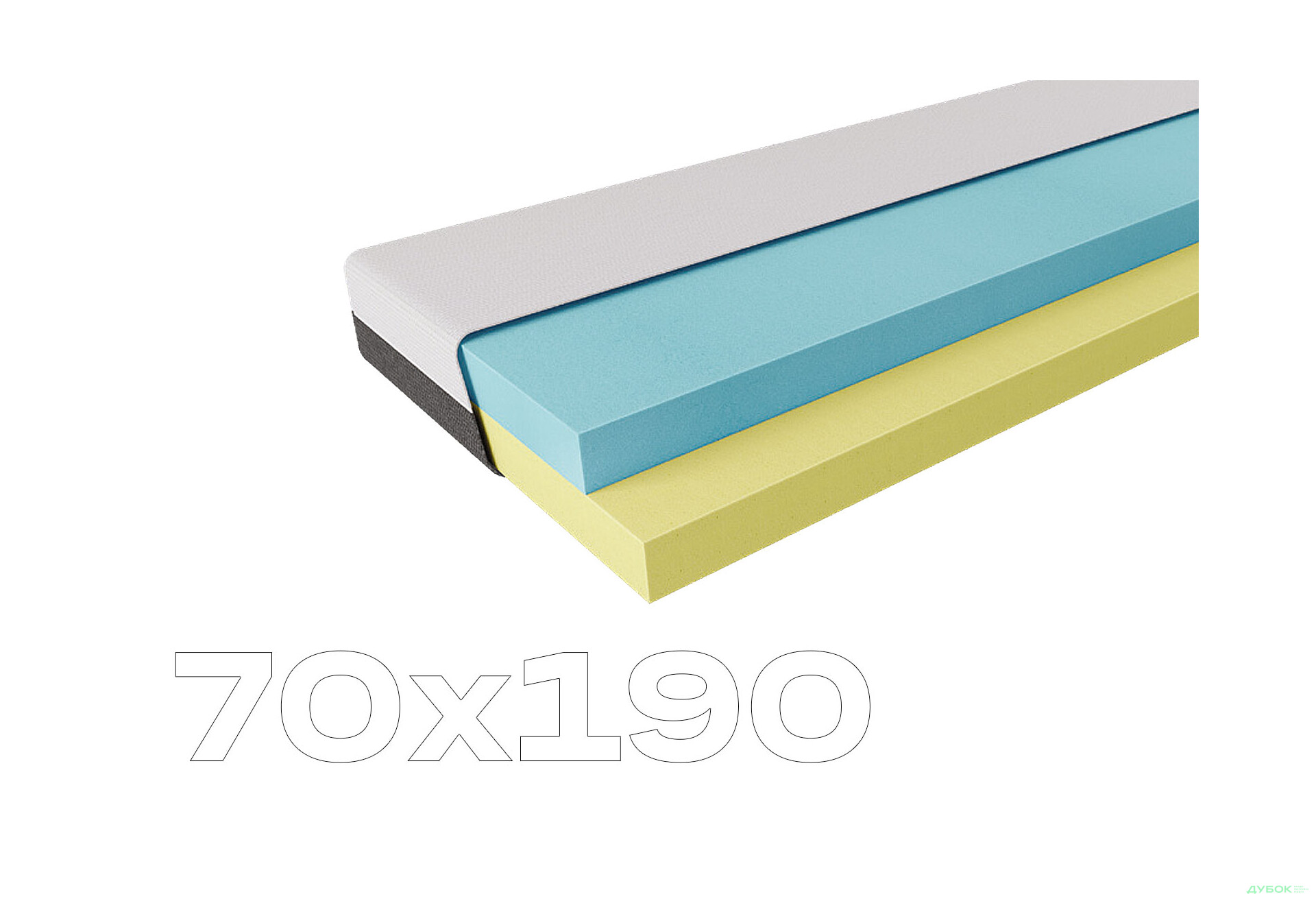 Матрац Diamond / Даймонд 70х190 ЕММ - Зображення 1 Зображення 1 - Матрац Diamond / Даймонд 70х190 ЕММ