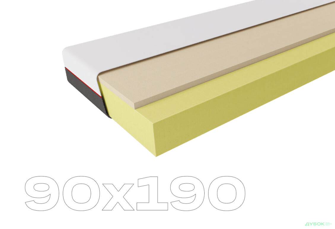 Матрац Geometry / Геометрі 90х190 ЕММ - Зображення 1 Зображення 1 - Матрац Geometry / Геометрі 90х190 ЕММ