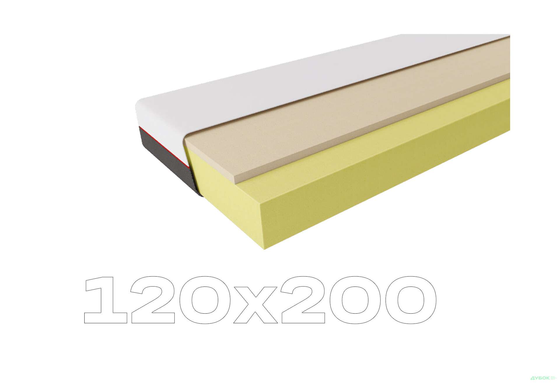 Матрац Geometry / Геометрі 120х200 ЕММ - Зображення 1 Зображення 1 - Матрац Geometry / Геометрі 120х200 ЕММ