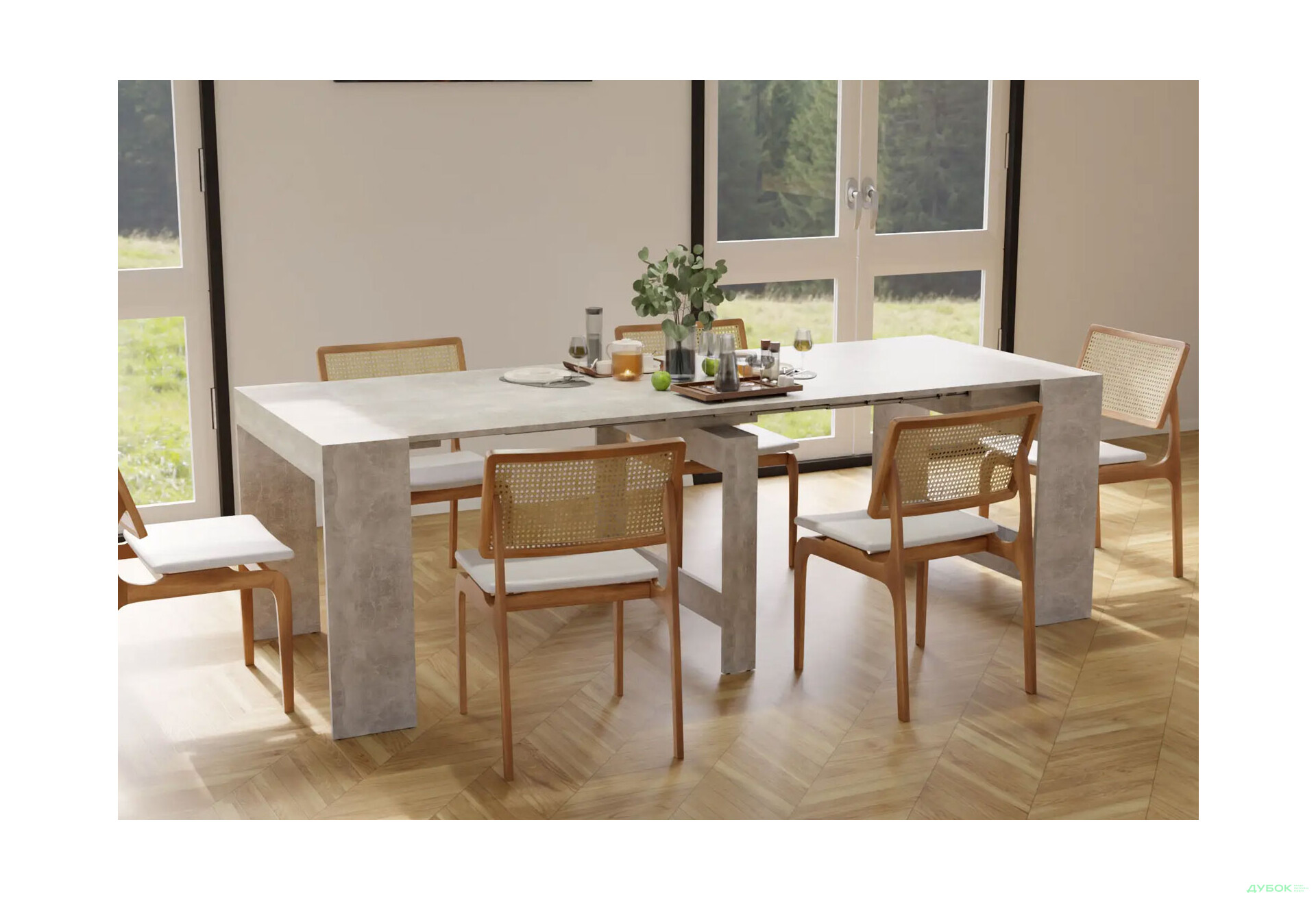 Зображення 3 - Cтіл-трансформер Неман Пітон Лайт 90x43 см, бетон