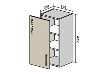 В19 Тумба 1Д 35 Альта Люкс / Alta Luxe VIP-master