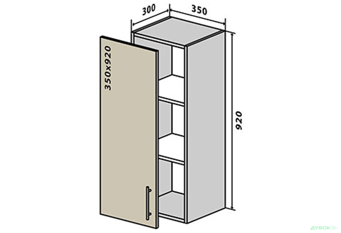 В31 Тумба 1Д 35 Альта Люкс / Alta Luxe VIP-master - Зображення 1 Зображення 1 - В31 Тумба 1Д 35 Альта Люкс / Alta Luxe VIP-master