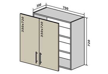 В86 Тумба 2Д 70 Альта Люкс / Alta Luxe VIP-master