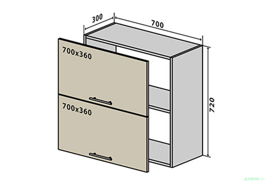 В90 Тумба 2Д 70 Альта Люкс / Alta Luxe VIP-master - Зображення 1 Зображення 1 - В90 Тумба 2Д 70 Альта Люкс / Alta Luxe VIP-master