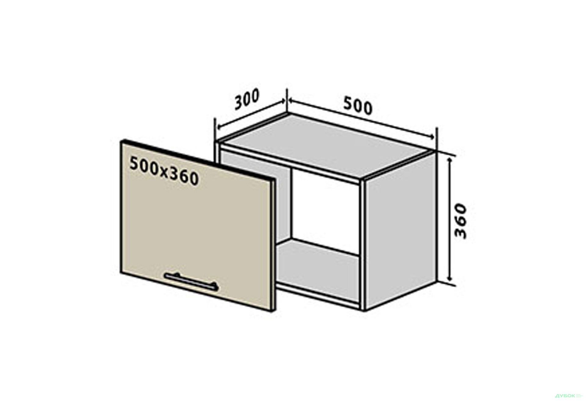 Зображення 1 - В27 Тумба 1Д 50 Родос Люкс VIP-master