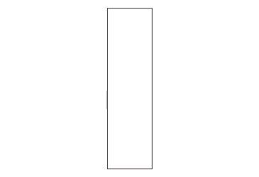 Фасад Ф-500*2015 білий AL Модус VIP-master