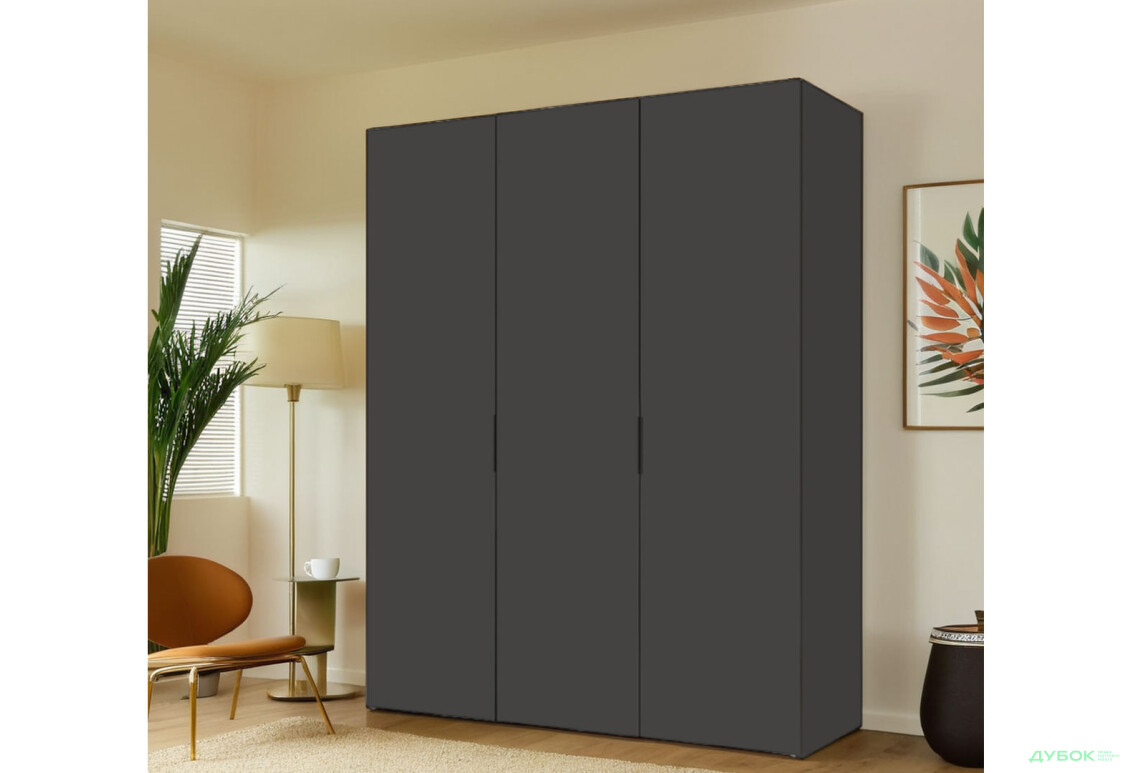 Шафа VIP-master Модус з 3 дверима 150 см, антрацит - Зображення 2 Зображення 2 - Шафа VIP-master Модус з 3 дверима 150 см, антрацит