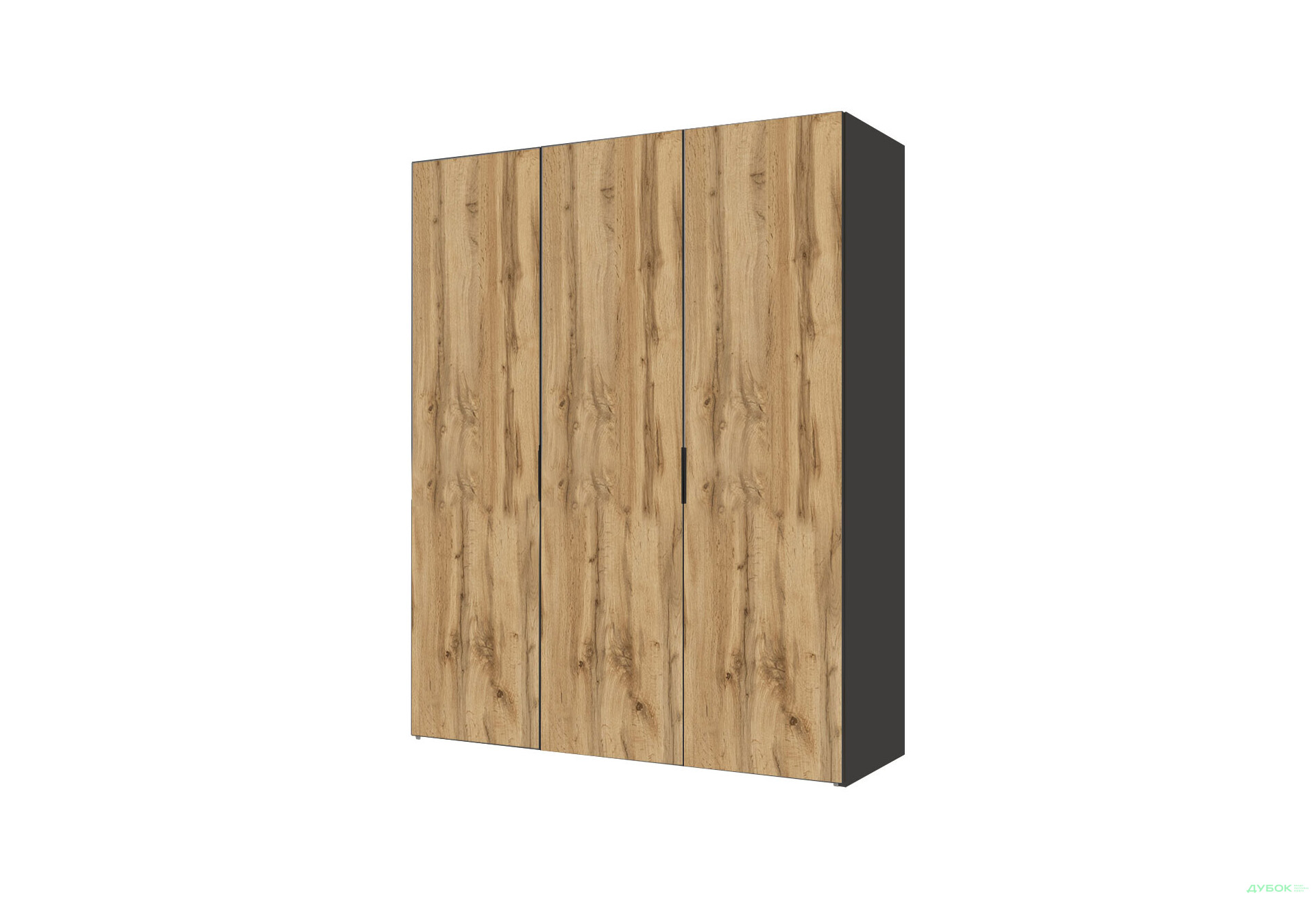Зображення 1 - Шафа VIP-master Модус з 3 дверима 150 см, антрацит / дуб аппалачі