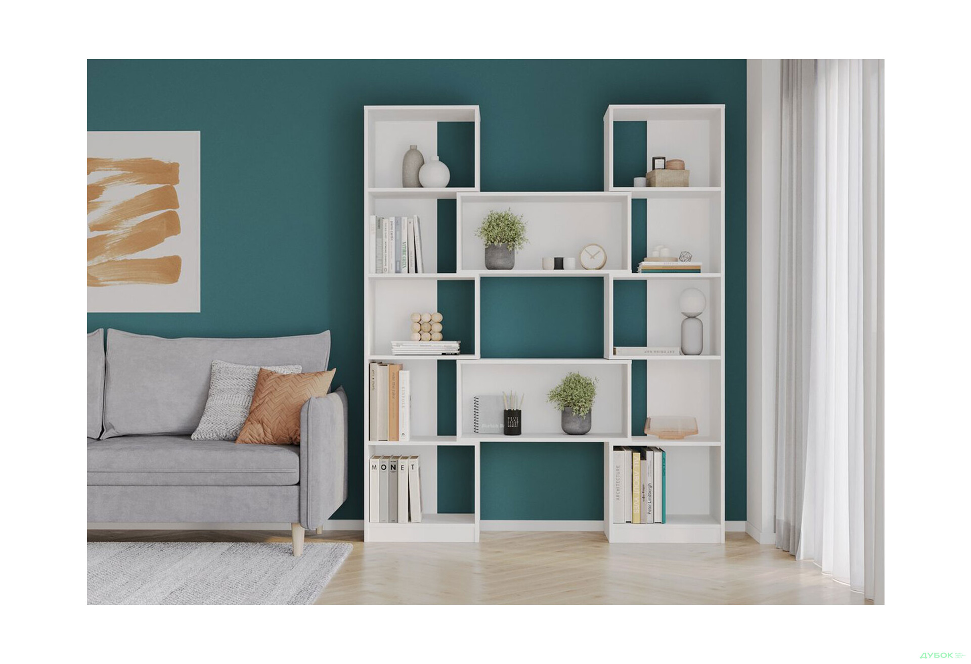 Зображення 2 - Cтелаж Kredens furniture TA0001 трансформер 156 / 115 см, білий