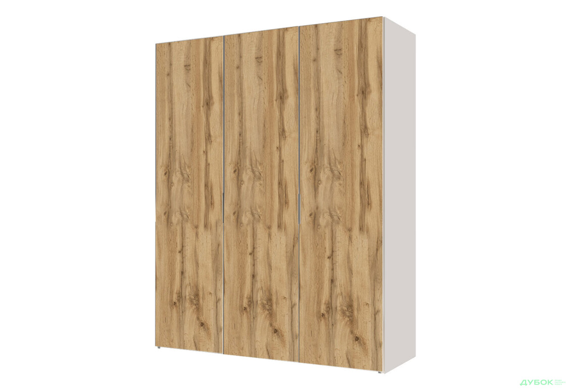 Шафа VIP-master Модус з 3 дверима 150 см, білий / дуб аппалачі