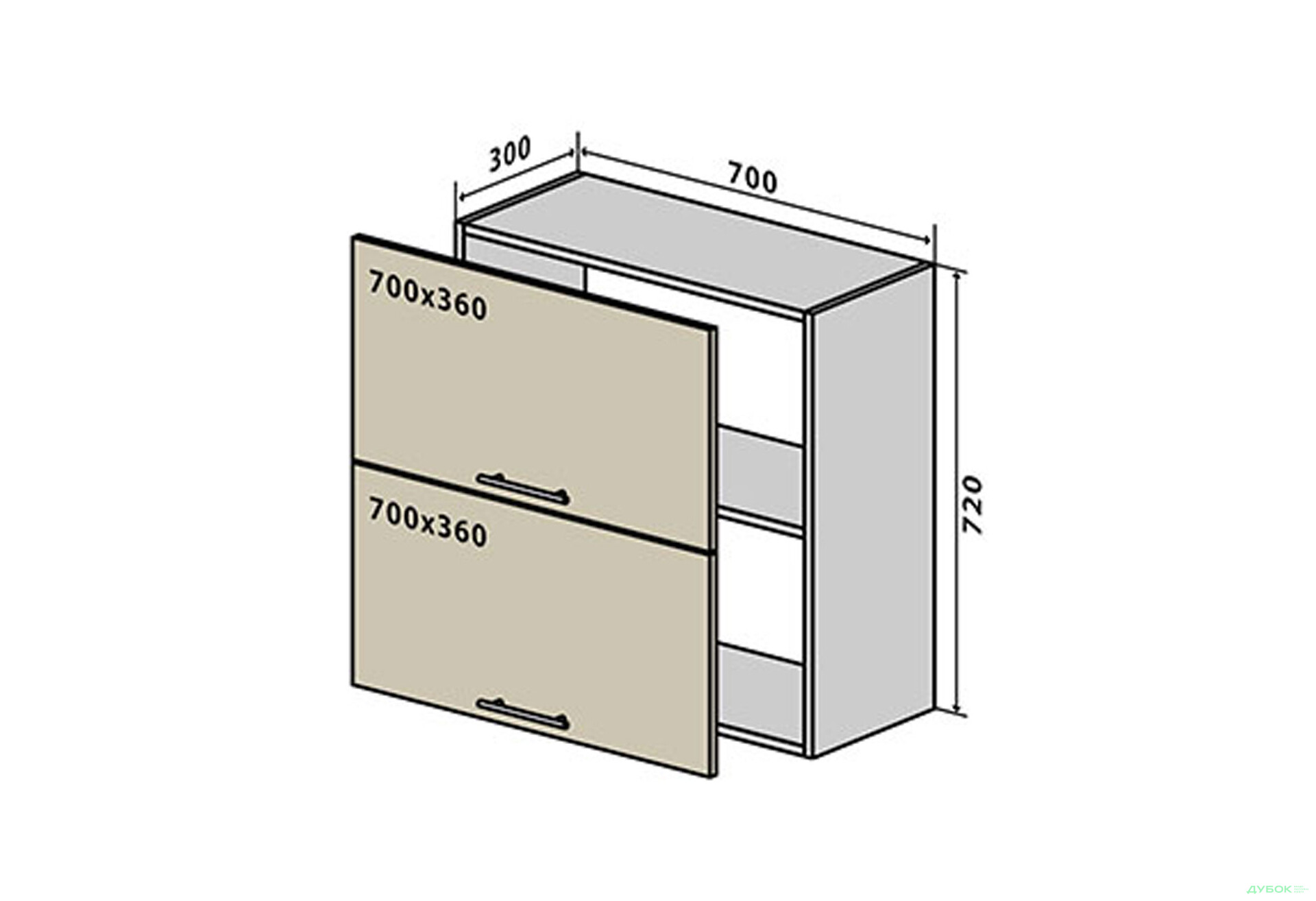Зображення 1 - В90 Тумба 2Д 70 RioLine Luxe / РіоЛайн Люкс Глянцева VIP-master