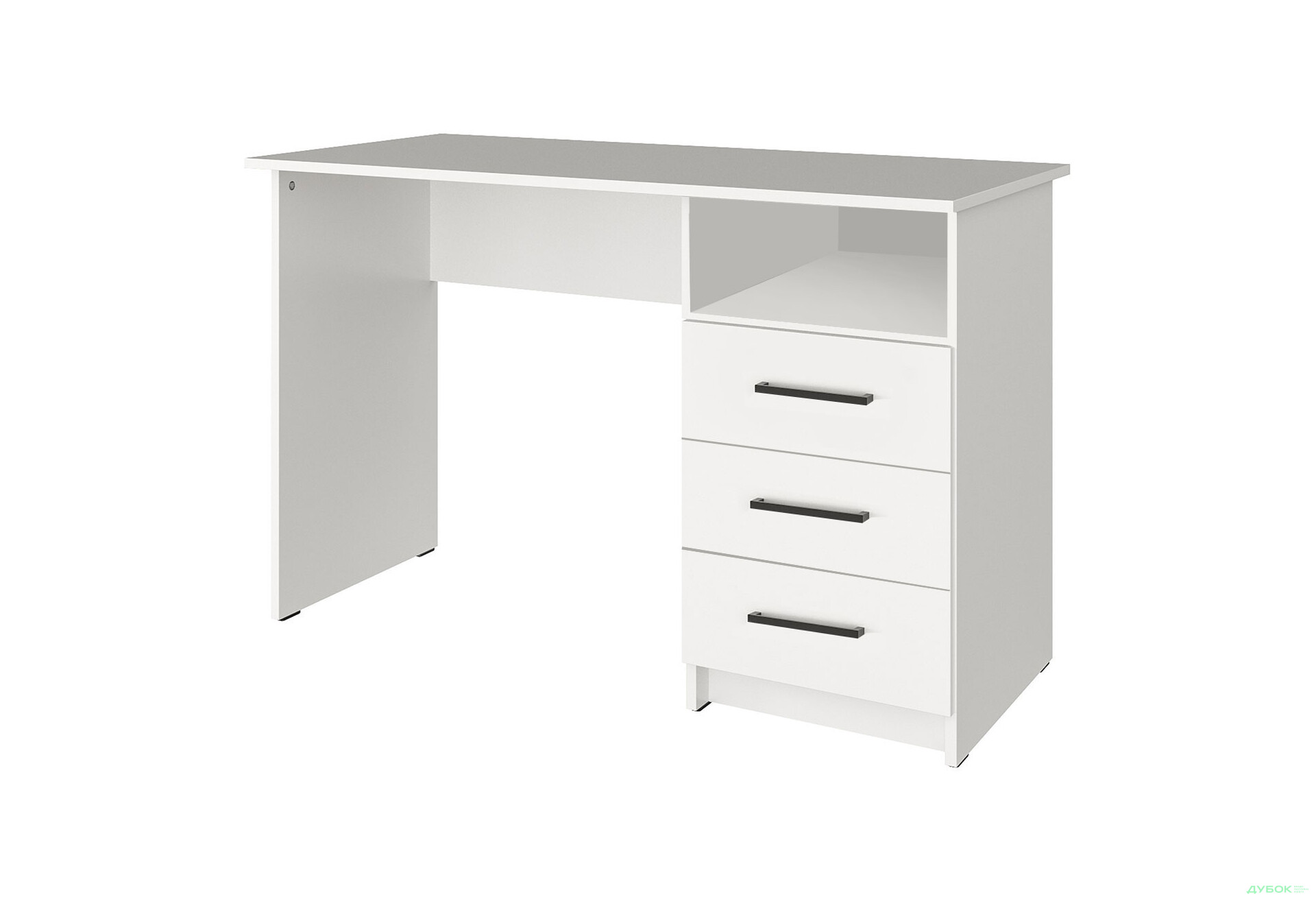 Зображення 1 - Стіл письмовий Kredens furniture СК-3 115x55 см з шухлядами, білий сніг