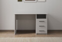 Зображення 4 - Стіл письмовий Kredens furniture СК-3 115x55 см з шухлядами, білий сніг