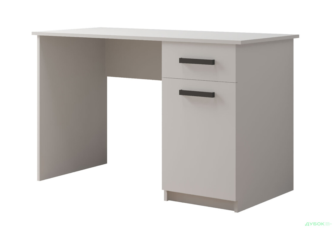 Зображення 5 - Стіл письмовий Kredens furniture СК-2 115x55 см з тумбою і шухлядою, білий сніг