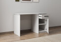 Зображення 4 - Стіл письмовий Kredens furniture СК-2 115x55 см з тумбою і шухлядою, білий сніг