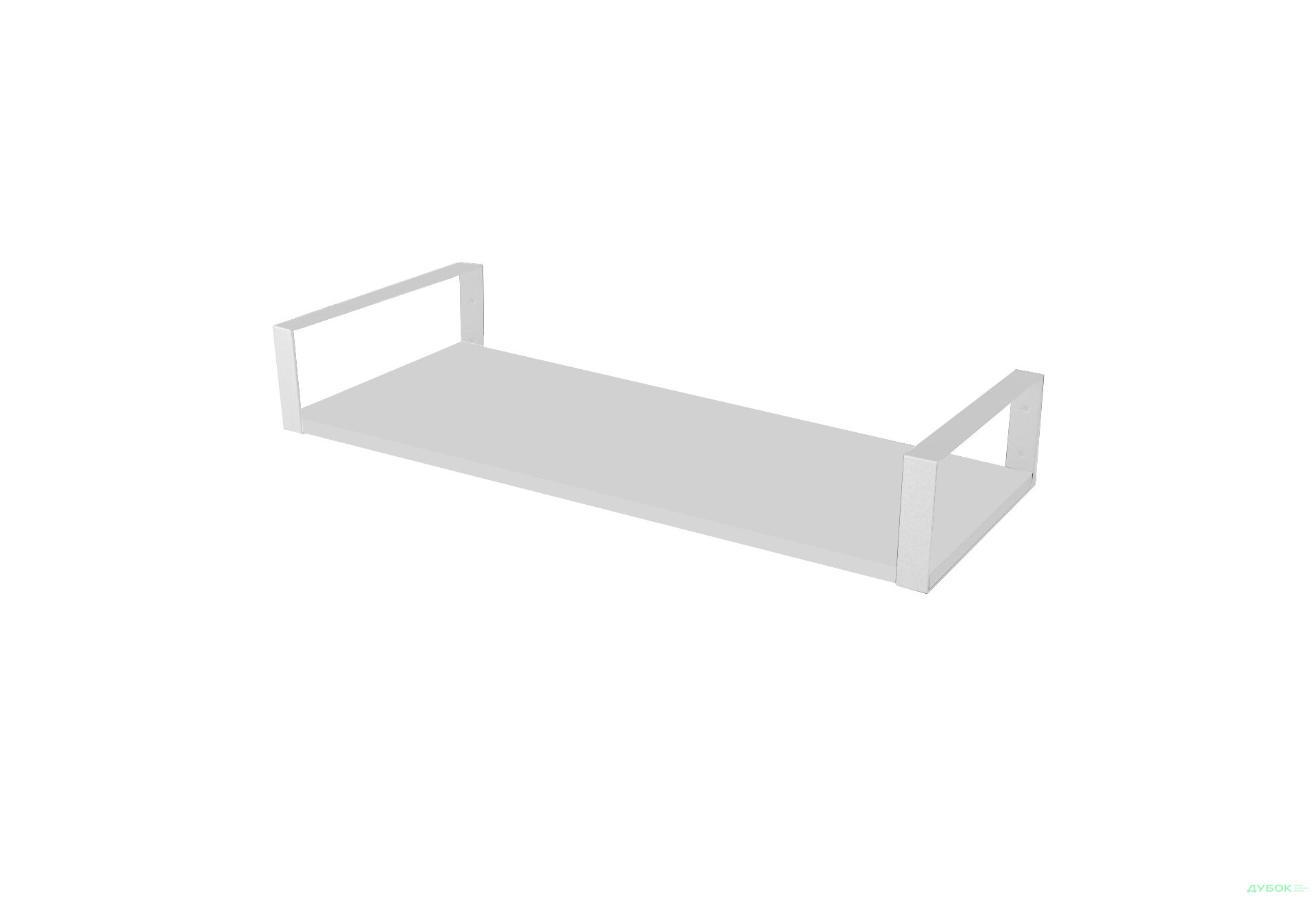 Зображення 1 - Полиця Moreli XR 28 прямокутник 80 см, ДСП біла, кріплення біле