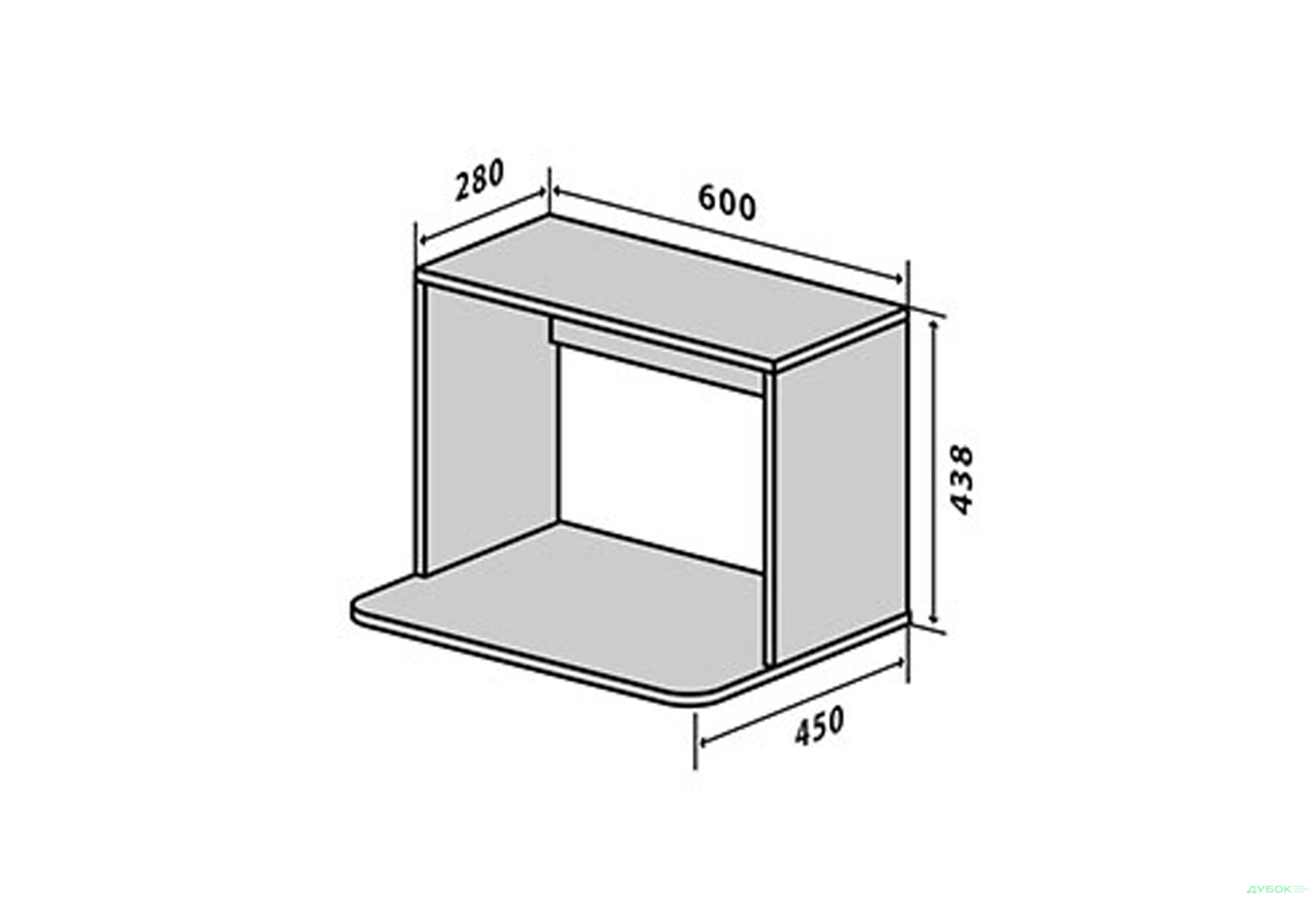 Зображення 1 - В75 Полиця 60 Грація VIP-master