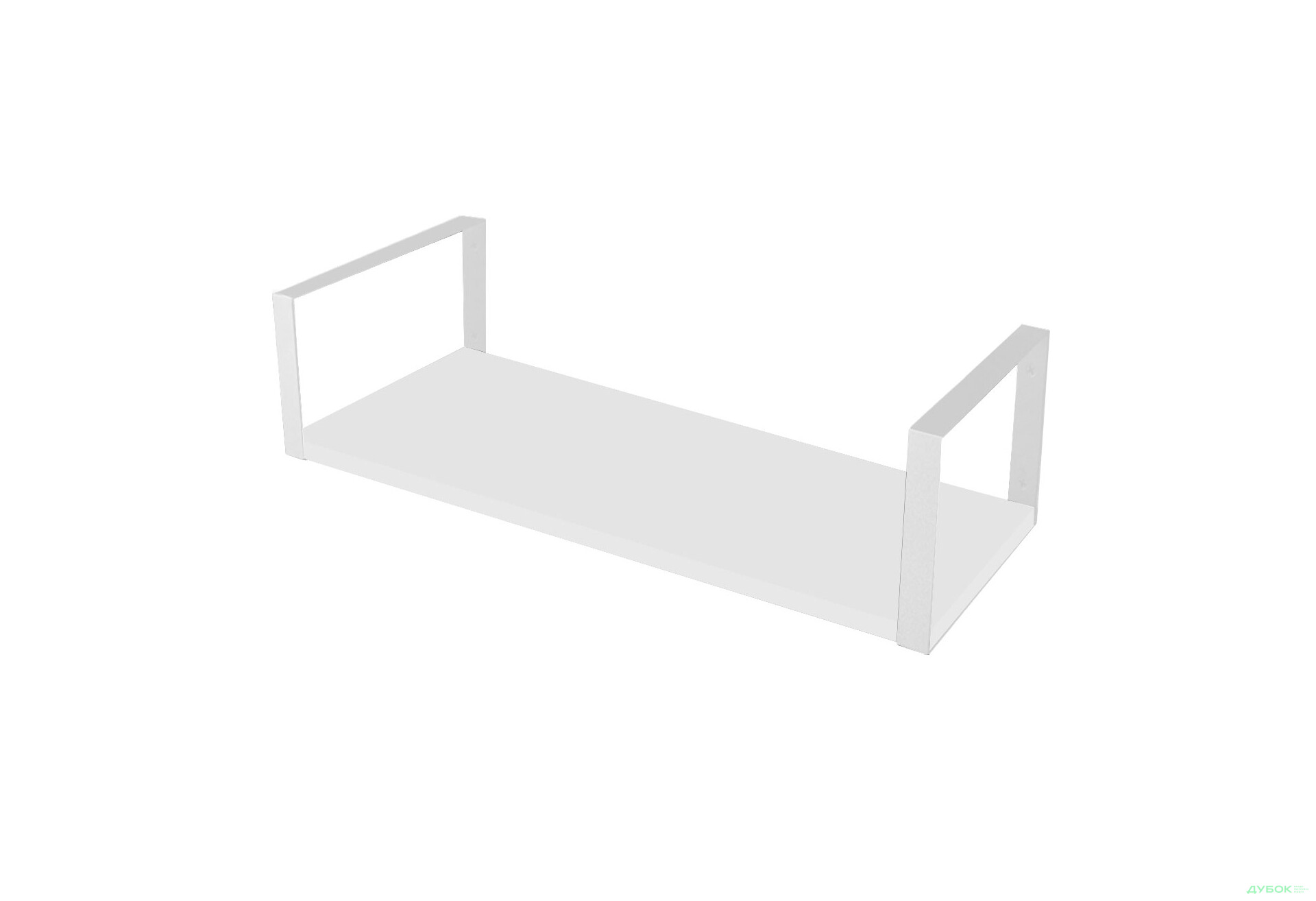 Зображення 1 - Полиця Moreli XS 28 квадрат 80 см, ДСП біла, кріплення біле