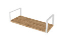 Полиця Moreli XS 28 квадрат 80 см, ДСП дуб аппалачі, кріплення біле - Зображення 1 Зображення 1 - Полиця Moreli XS 28 квадрат 80 см, ДСП дуб аппалачі, кріплення біле