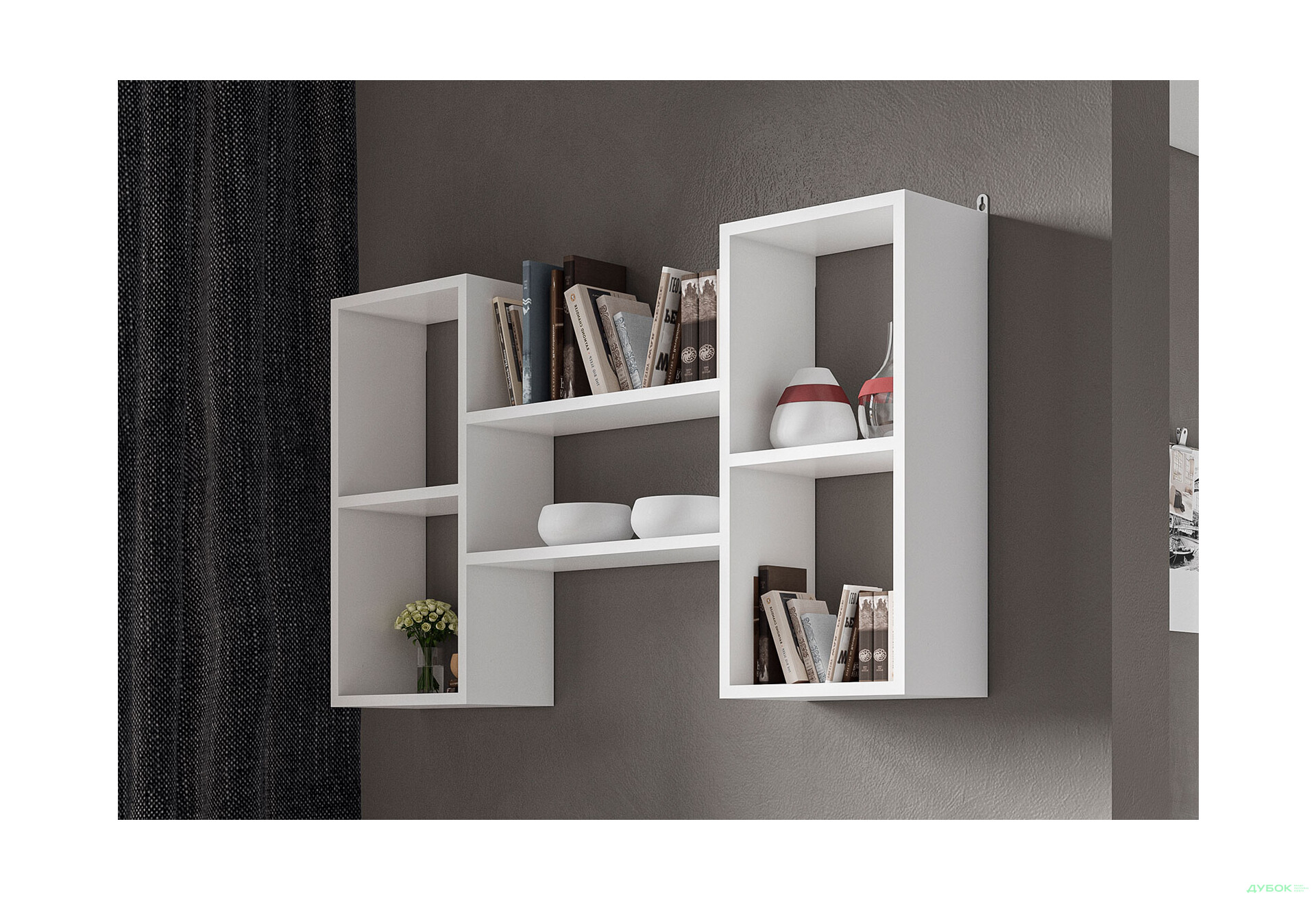 Зображення 2 - Полиця Moreli Т11 двоярусна 101 см, біла