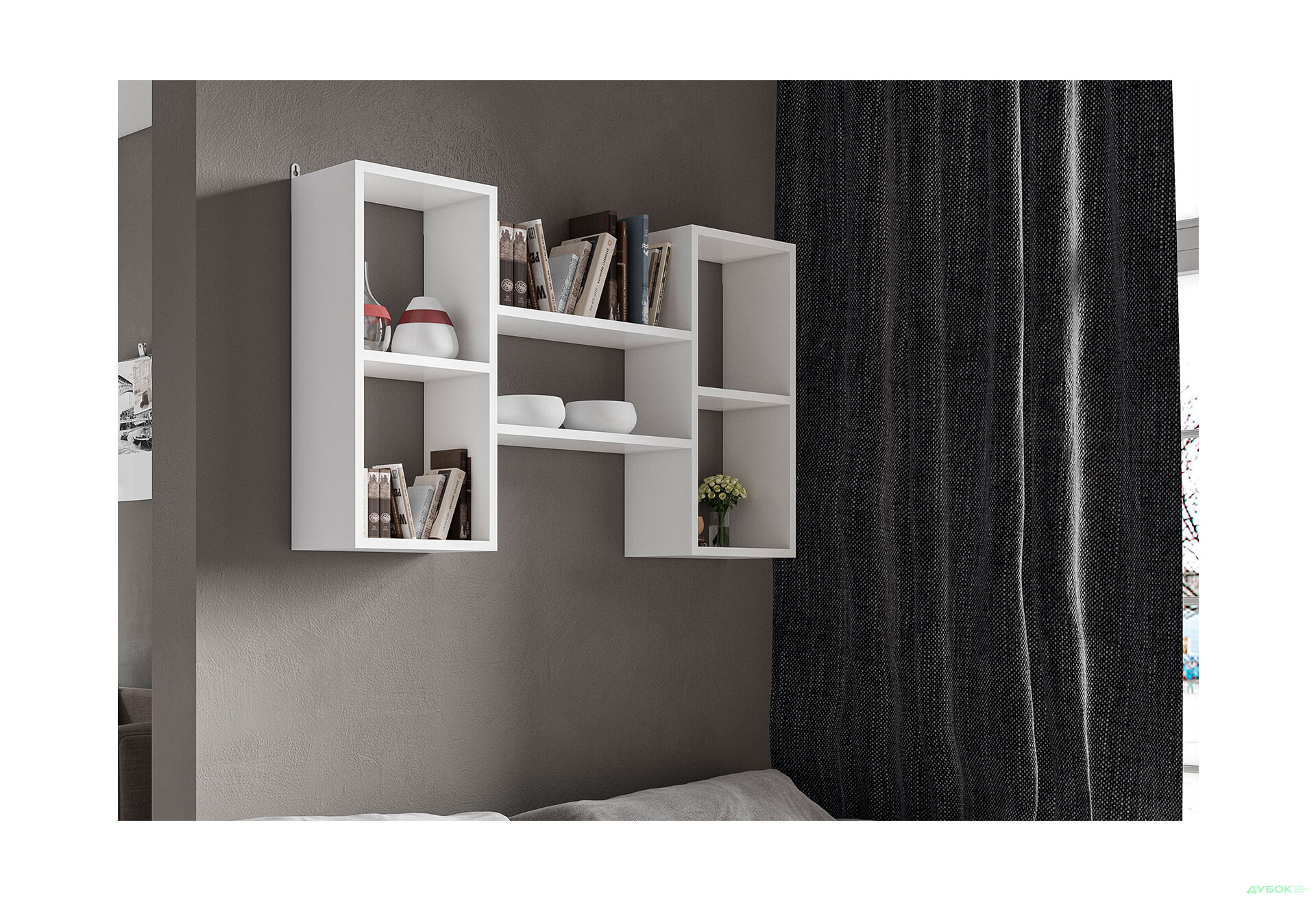 Зображення 3 - Полиця Moreli Т11 двоярусна 101 см, біла