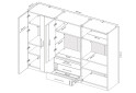 Изображение 6 - Шкаф MiroMark Магнум 6-дверный з 3 ящиками 294 см, антрацит