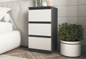 Изображение 2 - Комод Moreli Т 216 с 3 ящиками 40 см антрацит / белый